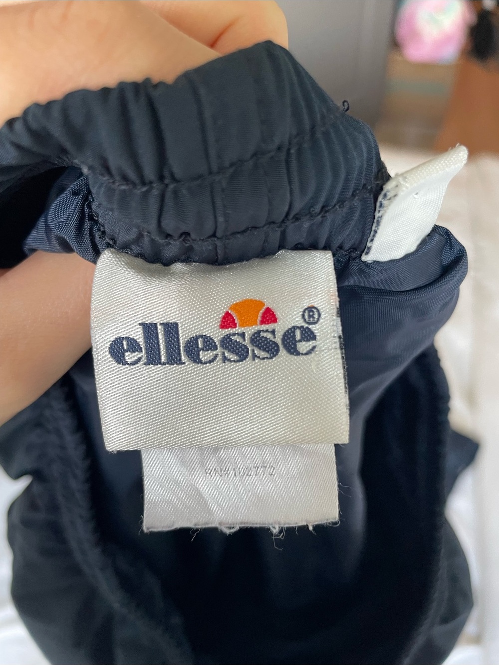 Ellesse Navy Blue Track Pants with Logo Tag - Picture 3 of 5
